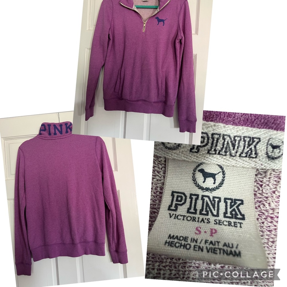 PINK 1/2 zip